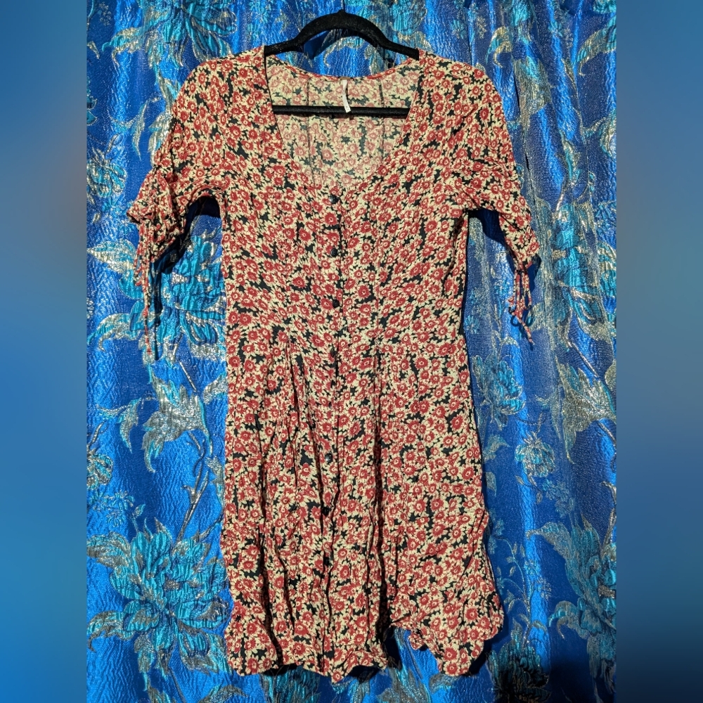 Free People Button Corset Dress